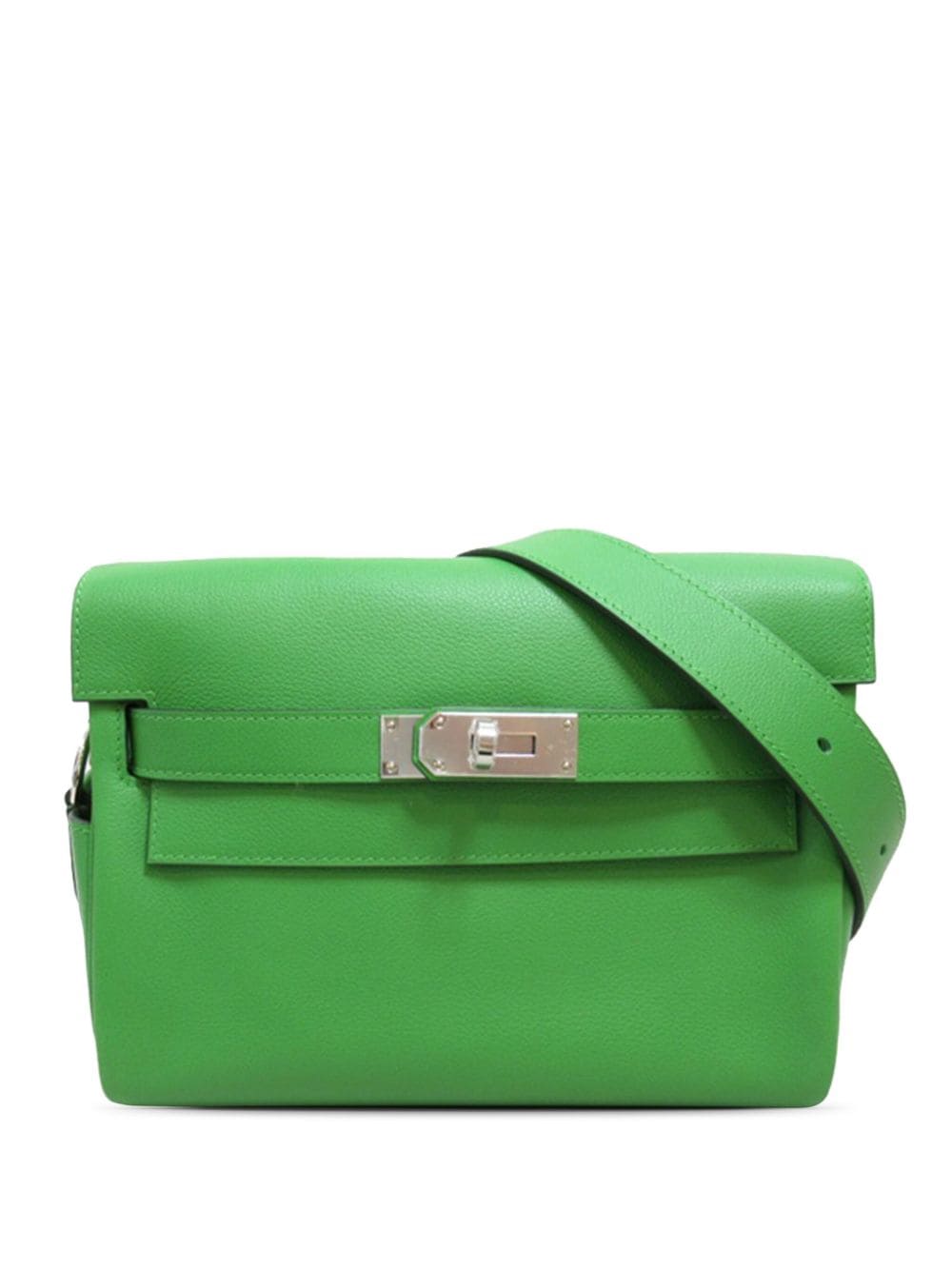 Hermès Pre-Owned 2023 Evercolor Kelly Messenger crossbody bag - Green von Hermès Pre-Owned