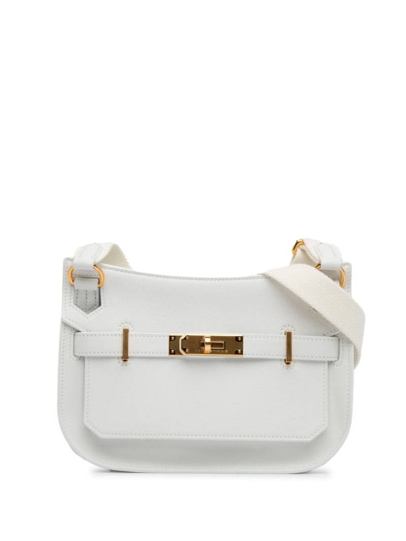 Hermès Pre-Owned 2023 Evercolor Mini Jypsiére crossbody bag - White von Hermès Pre-Owned
