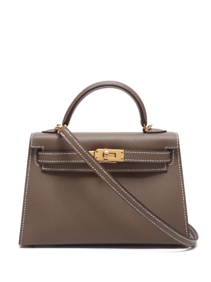 Hermès Pre-Owned 2023 Kelly 19 Sellier two-way handbag - Brown von Hermès Pre-Owned