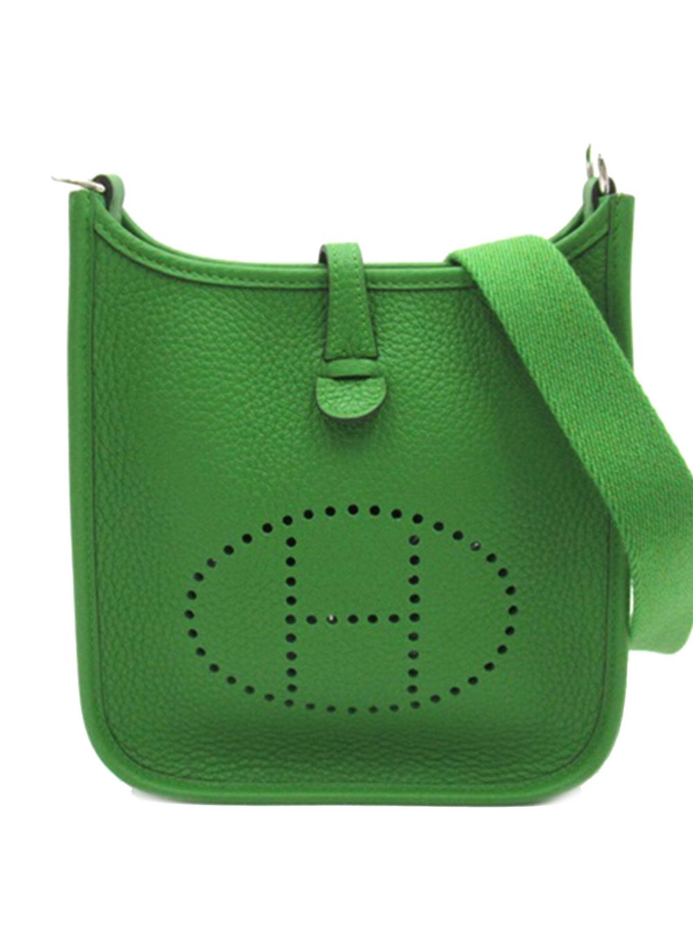 Hermès Pre-Owned 2023 Taurillon Clemence Evelyne TPM crossbody bag - Green von Hermès Pre-Owned