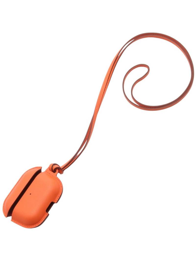 Hermès Pre-Owned 2023 leather AirPods Pro 2 case - Orange von Hermès Pre-Owned