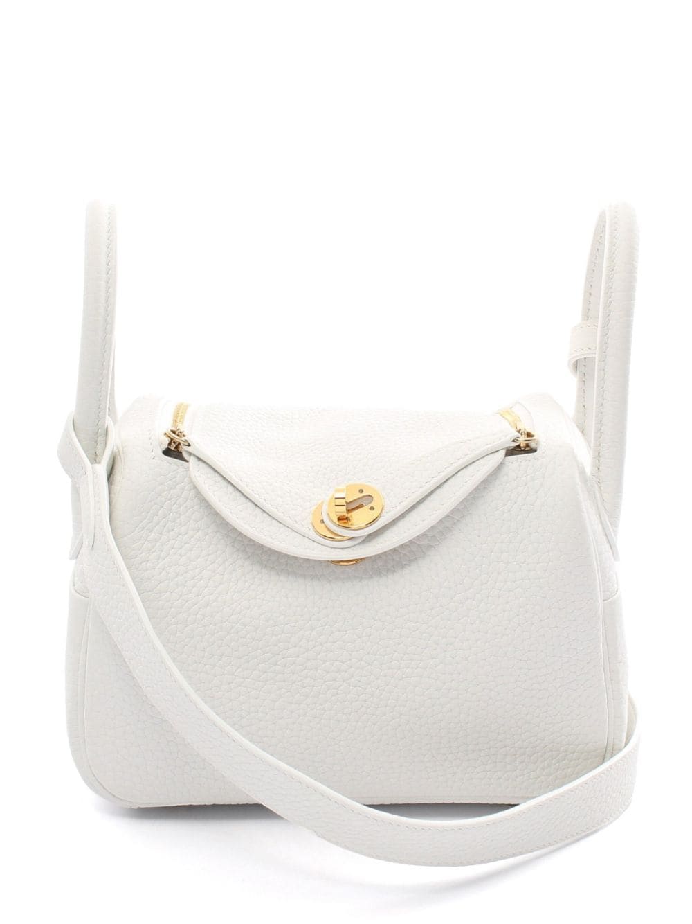 Hermès Pre-Owned 2023 mini Lindy two-way shoulder bag - White von Hermès Pre-Owned