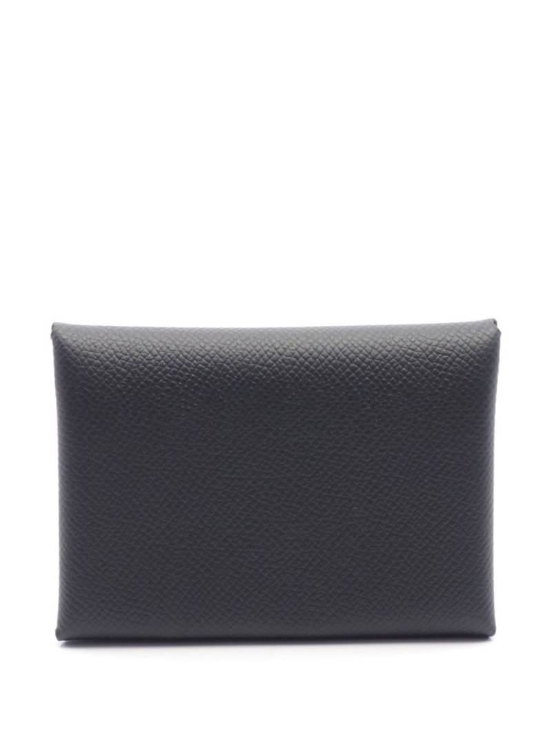 Hermès Pre-Owned 2024 Calvi Duo coin purse - Black von Hermès Pre-Owned