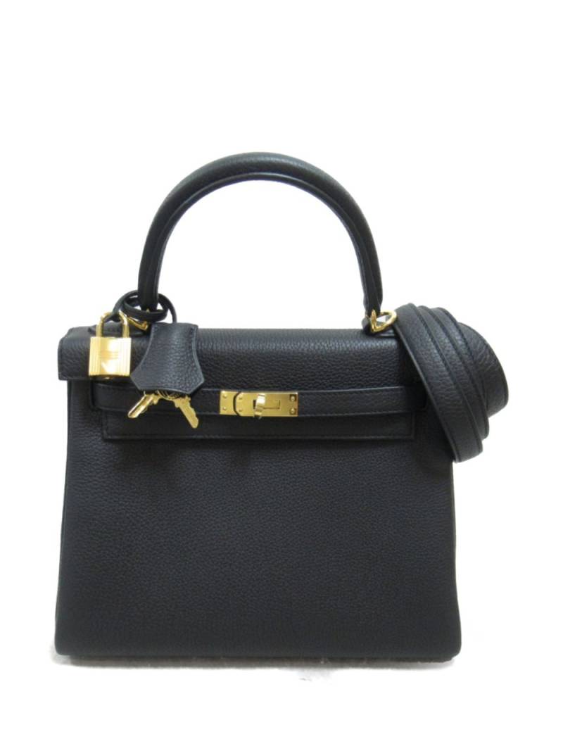 Hermès Pre-Owned 2024 Kelly 25 Sellier two-way handbag - Black von Hermès Pre-Owned