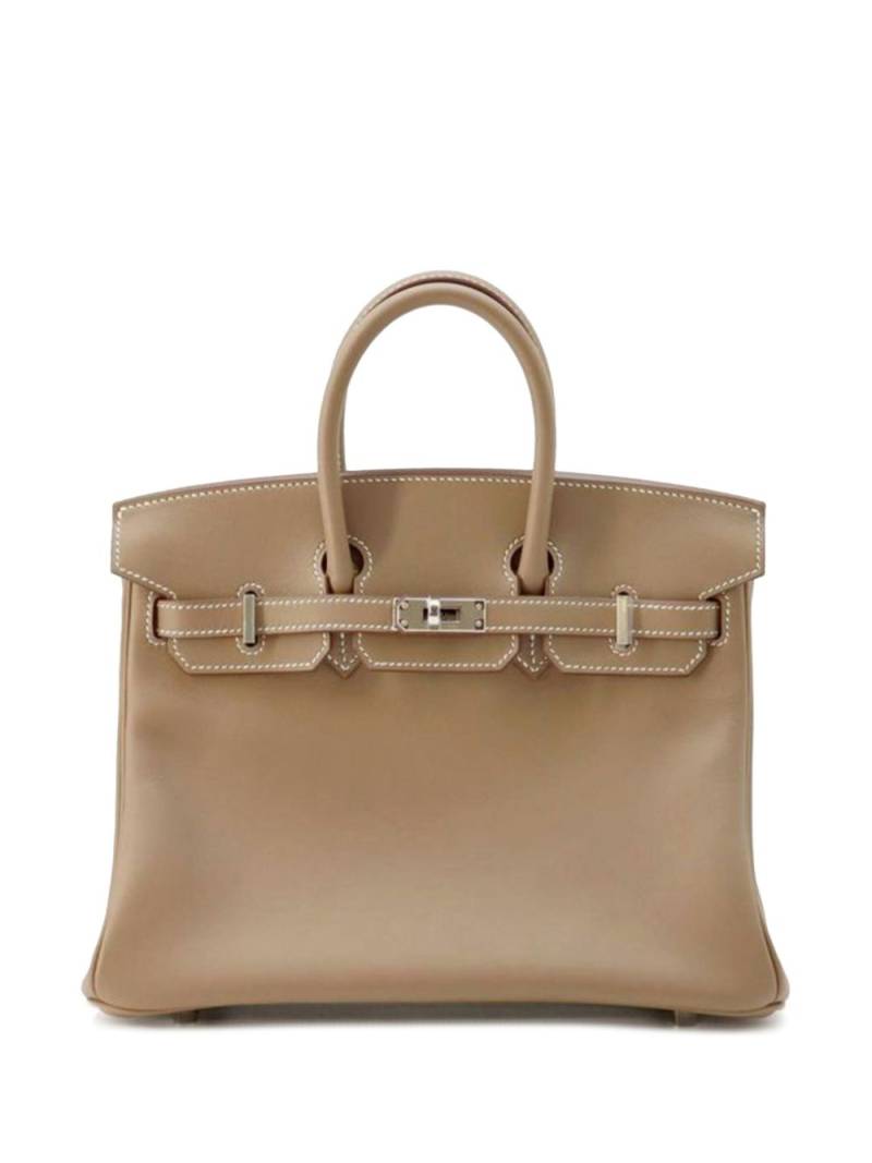 Hermès Pre-Owned 2024 Swift Birkin Retourne 25 handbag - Brown von Hermès Pre-Owned