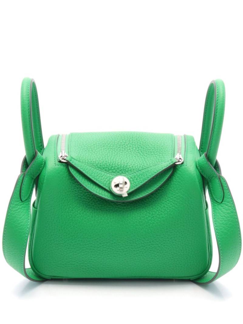 Hermès Pre-Owned 2024 mini Lindy shoulder bag - Green von Hermès Pre-Owned