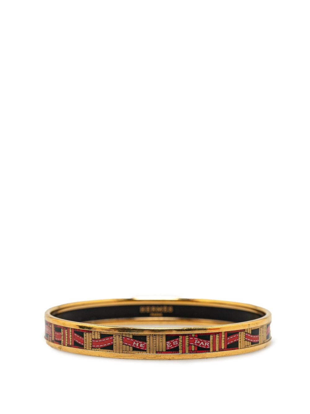Hermès Pre-Owned 20th Century Narrow Enamel Bangle costume bracelet - Gold von Hermès Pre-Owned