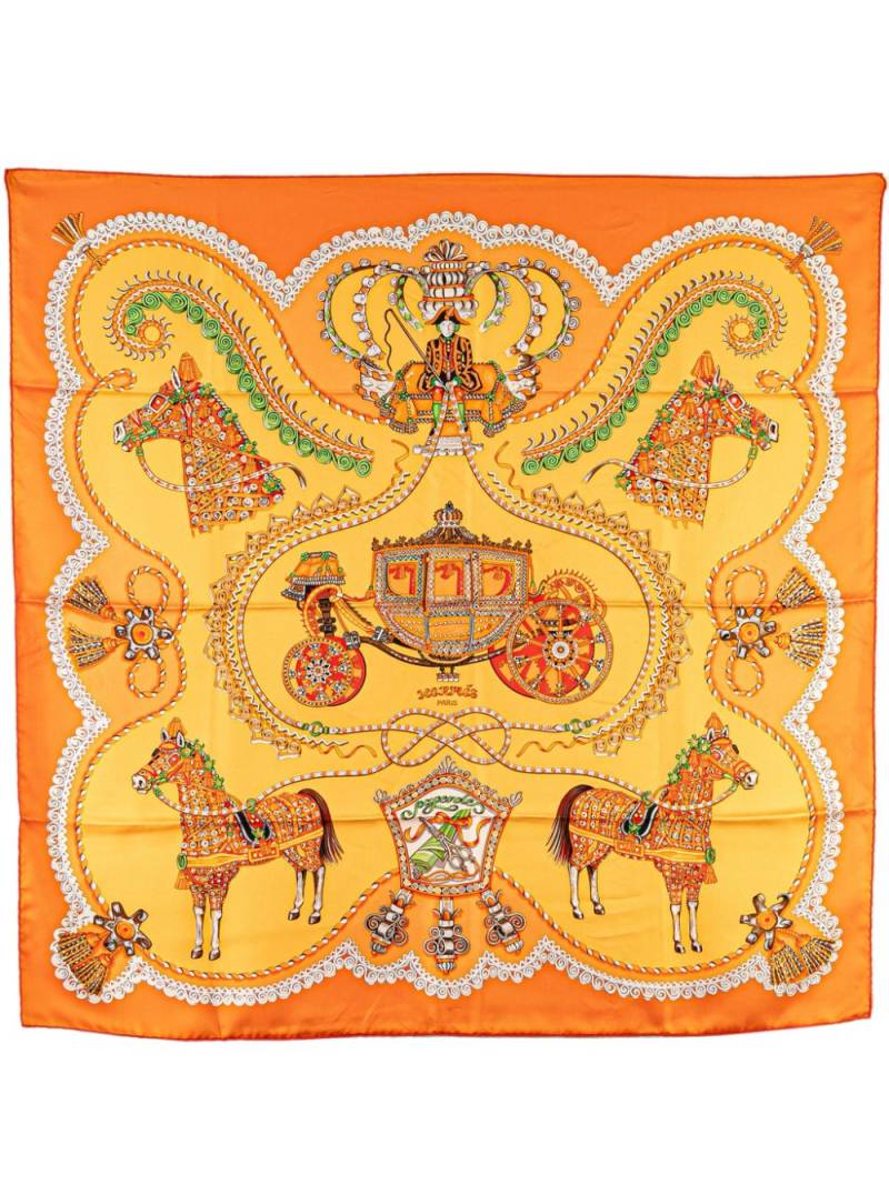 Hermès Pre-Owned 20th Century Paperoles Silk Scarf scarves - Yellow von Hermès Pre-Owned