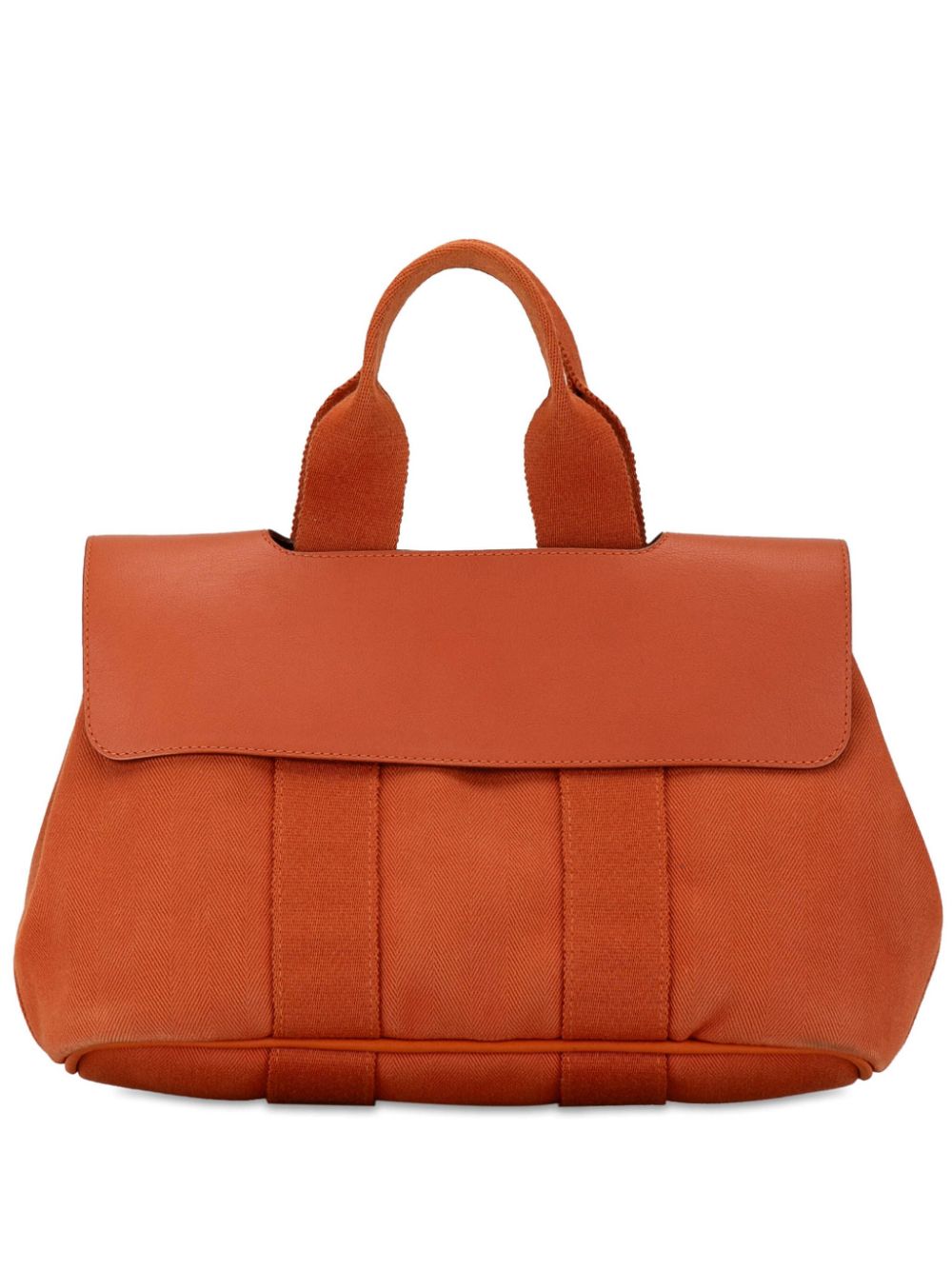 Hermès Pre-Owned 20th Century Toile and Swift Valparaiso PM handbag - Orange von Hermès Pre-Owned