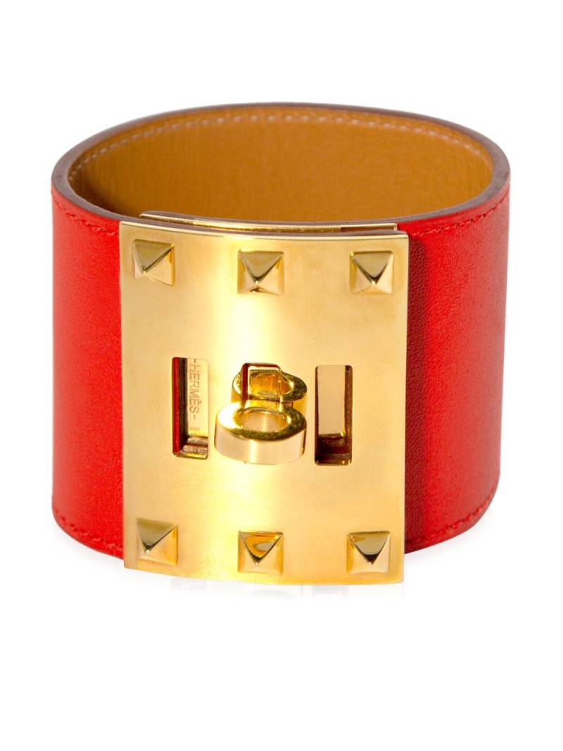 Hermès Pre-Owned Kelly Dog leather bracelet - Red von Hermès Pre-Owned