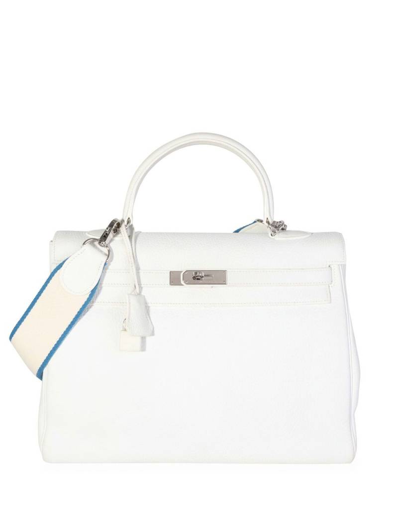 Hermès Pre-Owned Kelly Retourné 35 two-way bag - White von Hermès Pre-Owned