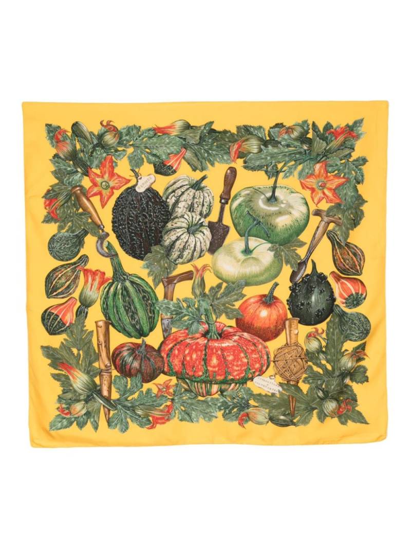 Hermès Pre-Owned Citrouilles et Coloquintes silk scarf - Multicolour von Hermès Pre-Owned