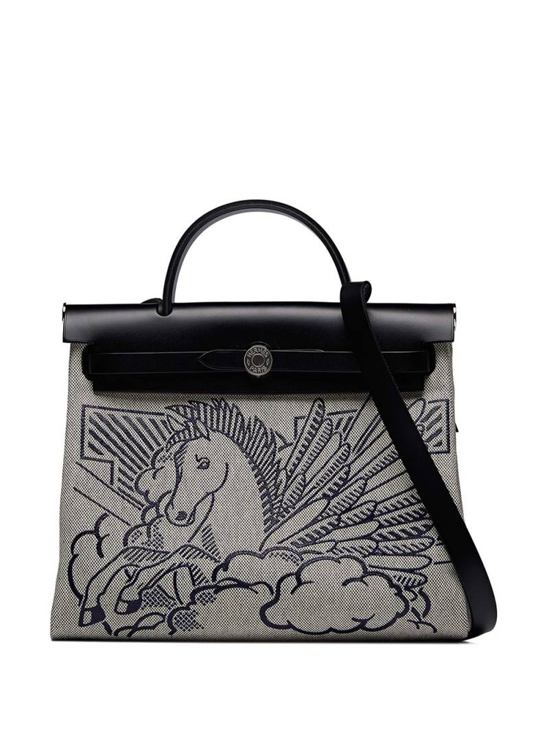 Hermès Pre-Owned pre-owned limited edition Herbag 31 Pegasus tote bag - Grey von Hermès Pre-Owned