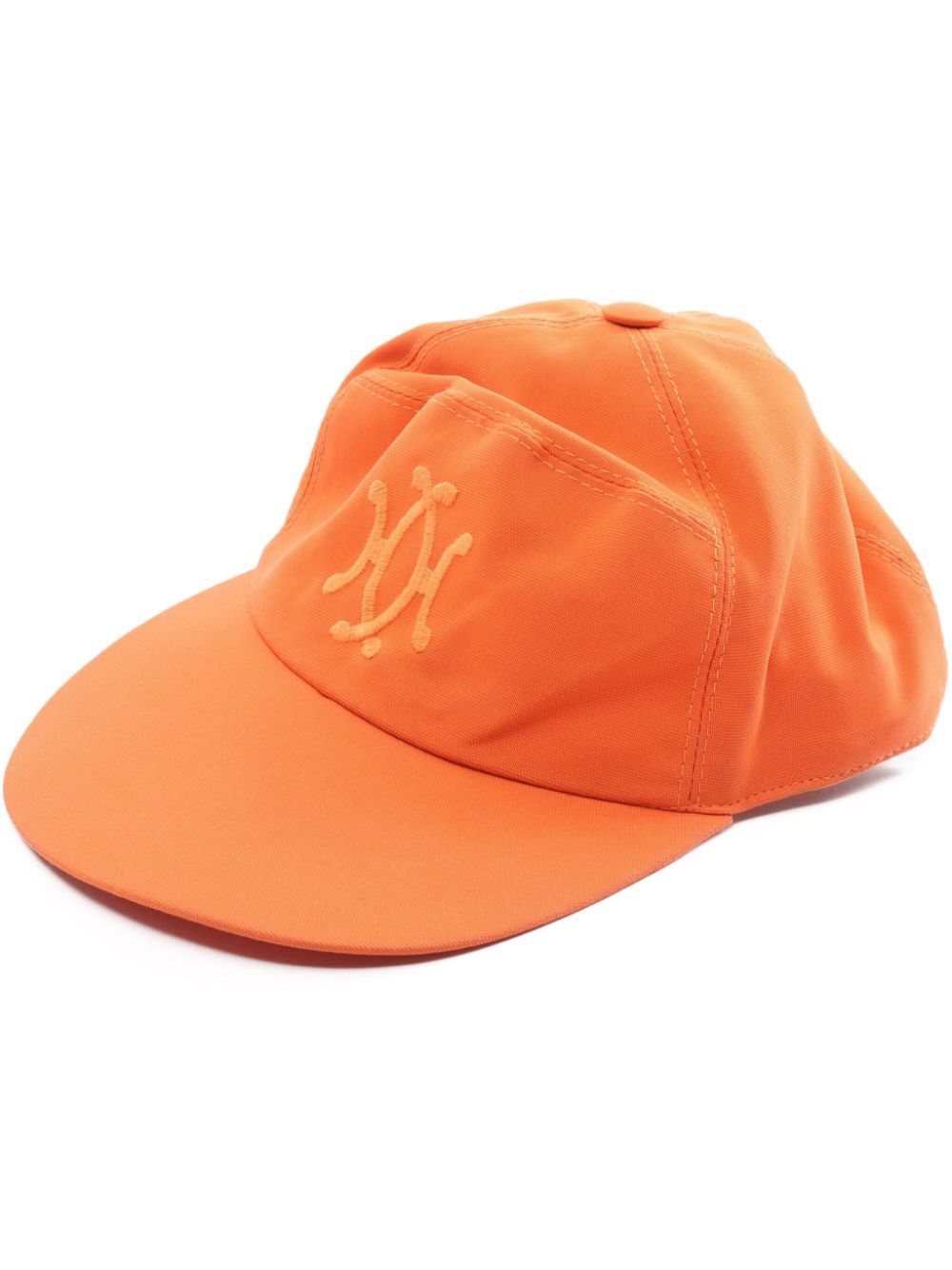 Hermès Pre-Owned x Chapeaux Motsch 2000s logo-embroidered cap - Orange von Hermès Pre-Owned