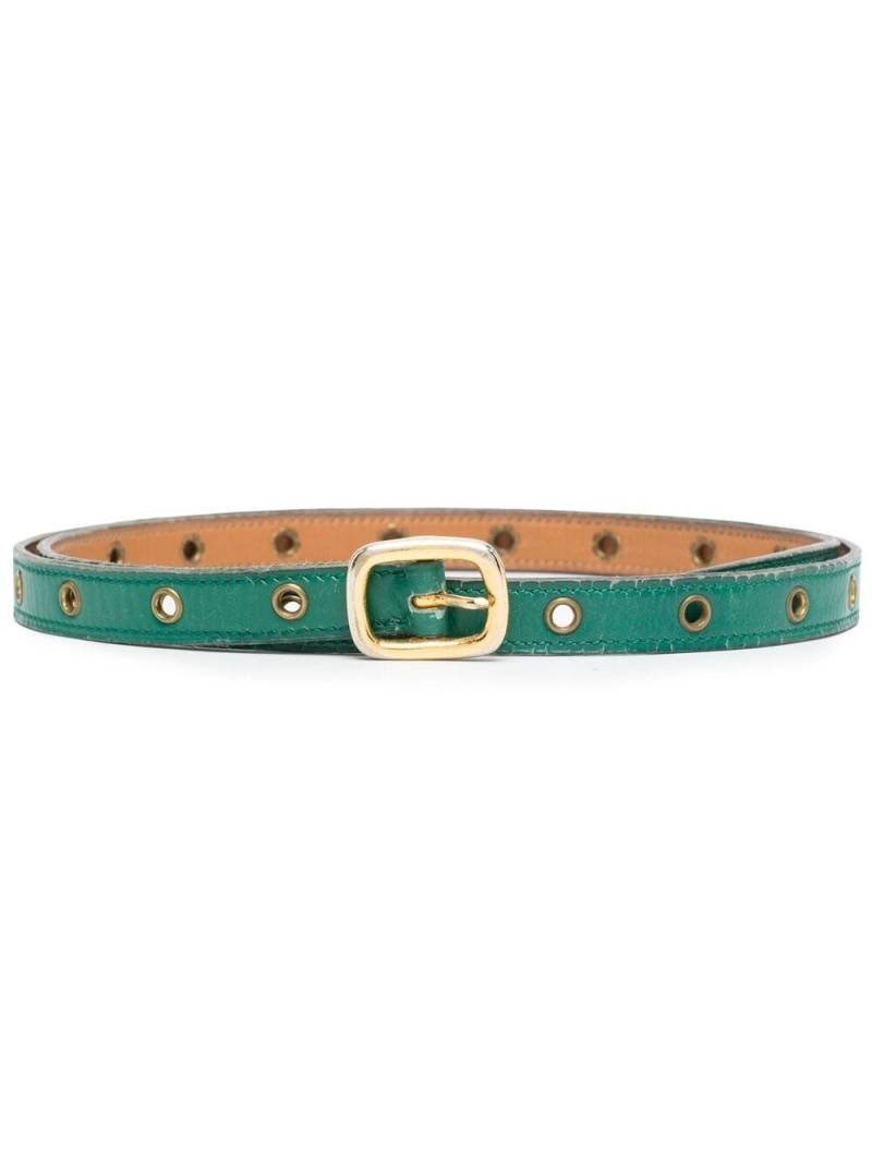 Hermès Pre-Owned 1990s skinny design buckled belt - Green von Hermès Pre-Owned