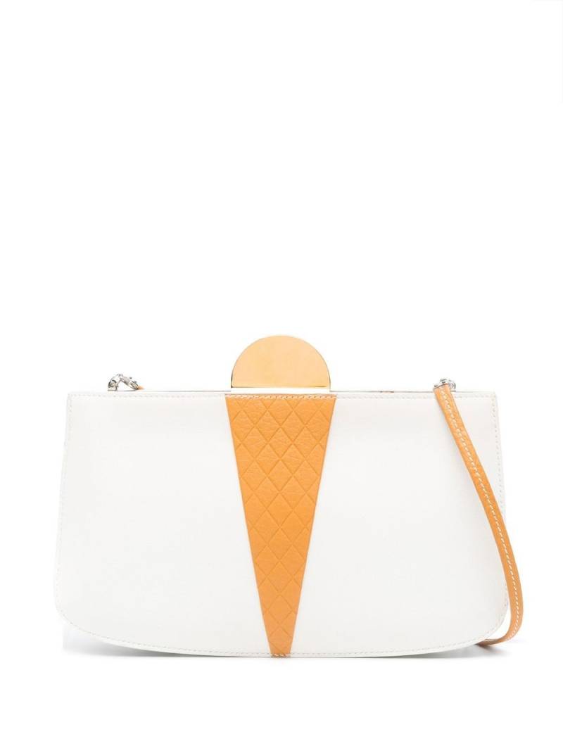 Hermès Pre-Owned 1989 Sac a Malice Ice Cream shoulder bag - White von Hermès Pre-Owned