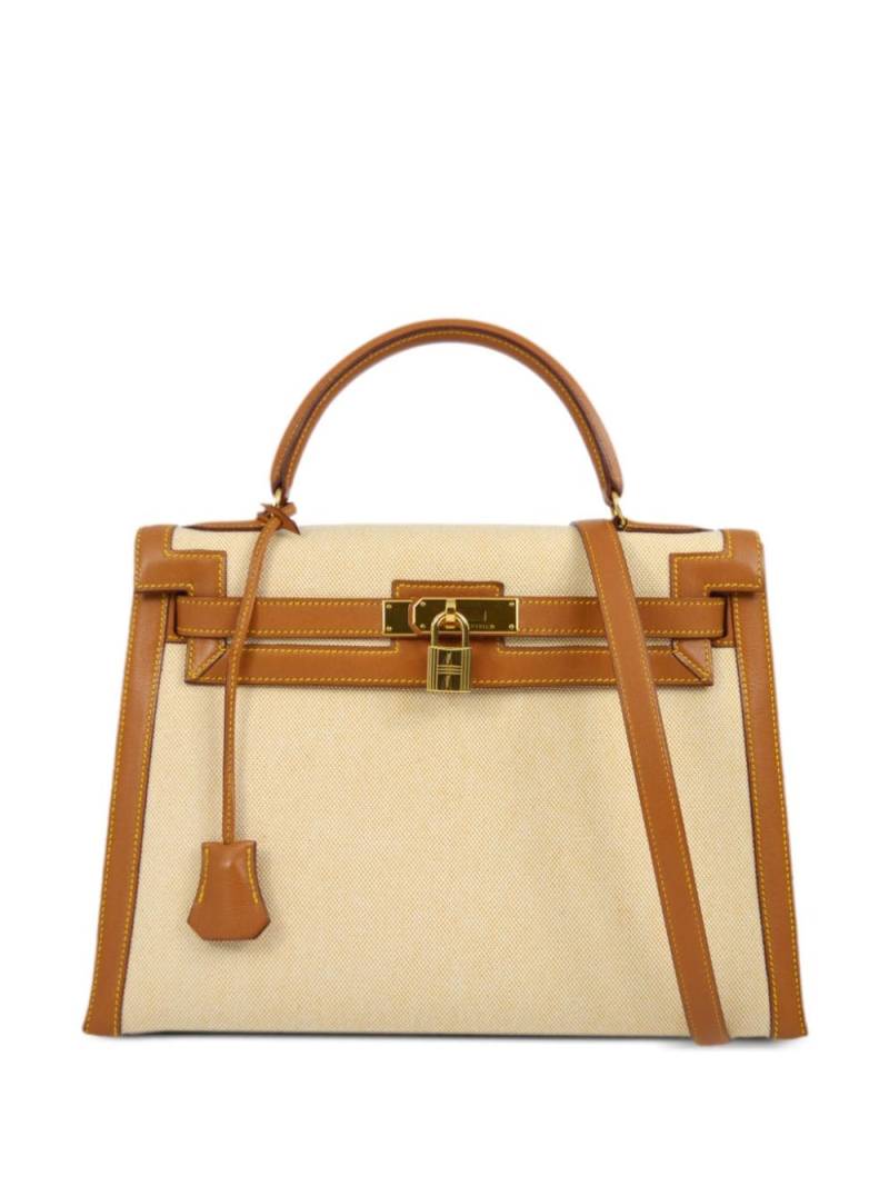 Hermès Pre-Owned 1996 Kelly 32 Sellier two-way handbag - Neutrals von Hermès Pre-Owned