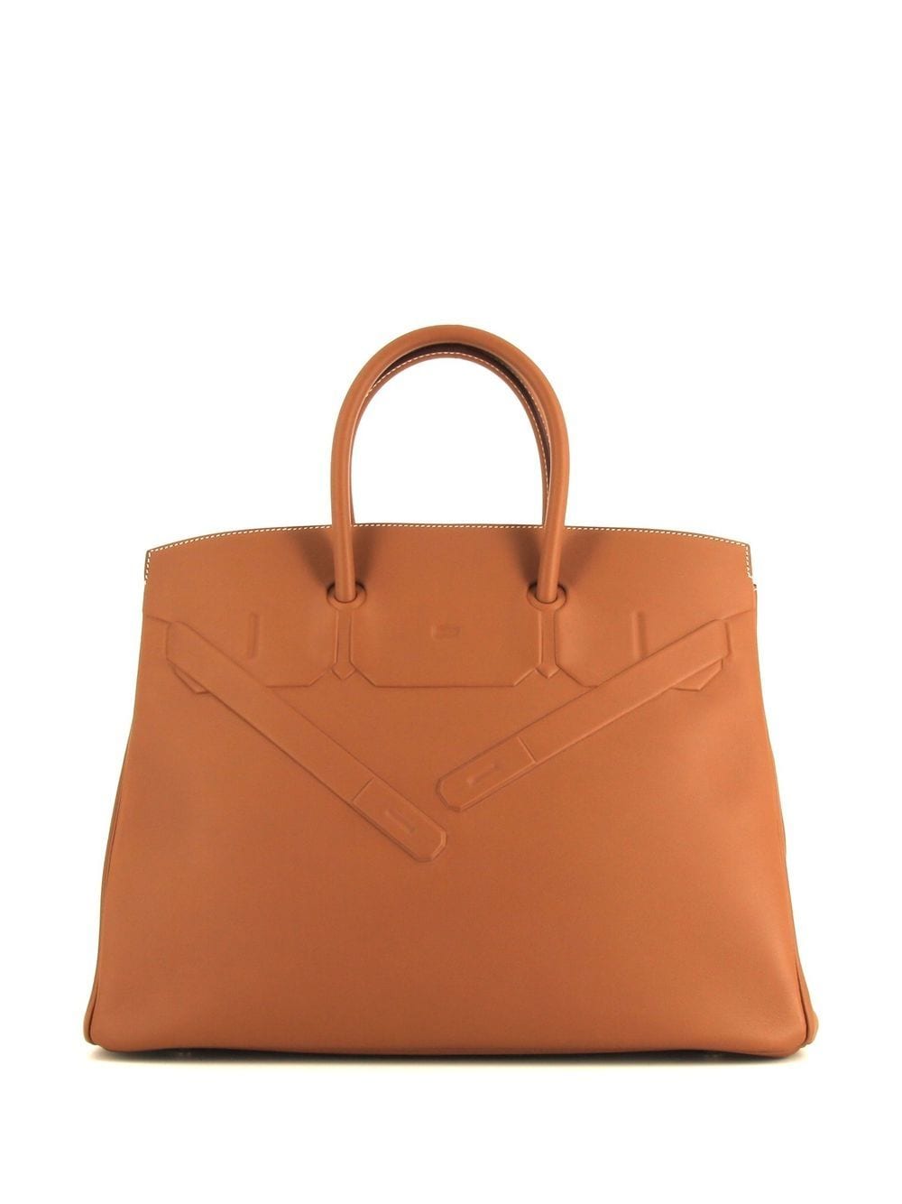 Hermès Pre-Owned 2020 Birkin Shadow 35 bag - Brown von Hermès Pre-Owned