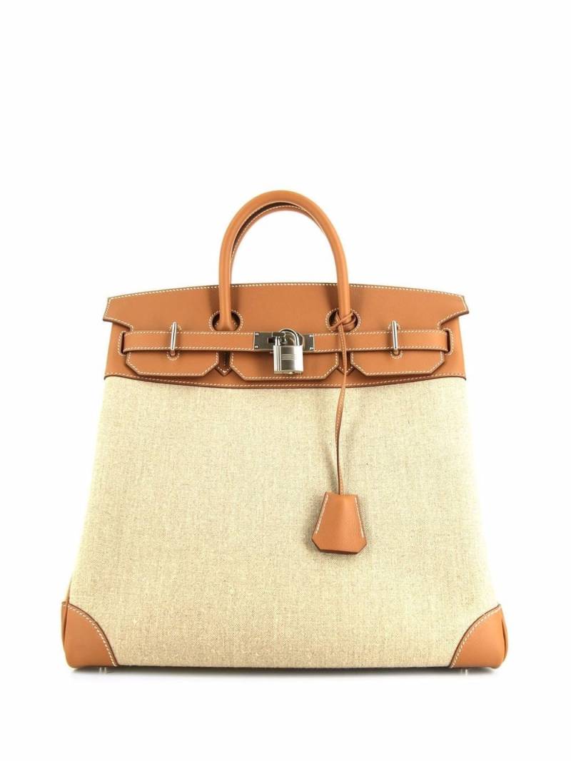 Hermès Pre-Owned 2021 Haut à Courroies travel bag - Neutrals von Hermès Pre-Owned