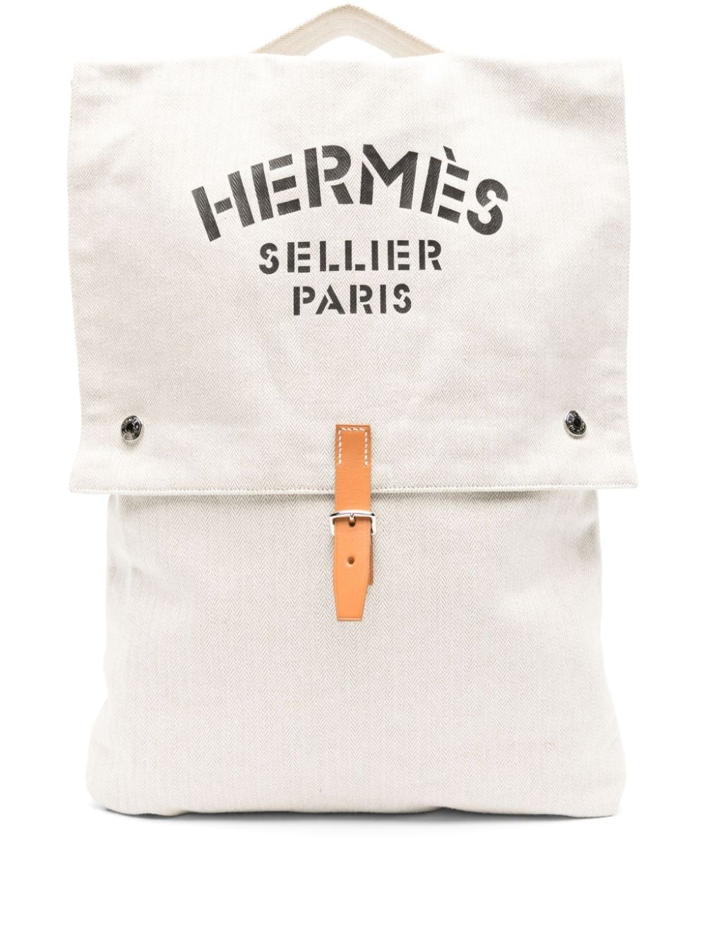 Hermès Pre-Owned Sellier canvas tote bag - Neutrals von Hermès Pre-Owned
