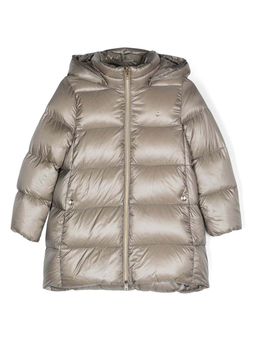 Herno Kids down hooded jacket - Grey von Herno Kids