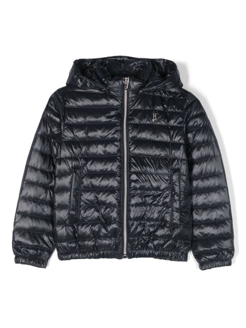 Herno Kids hooded down jacket - Blue von Herno Kids