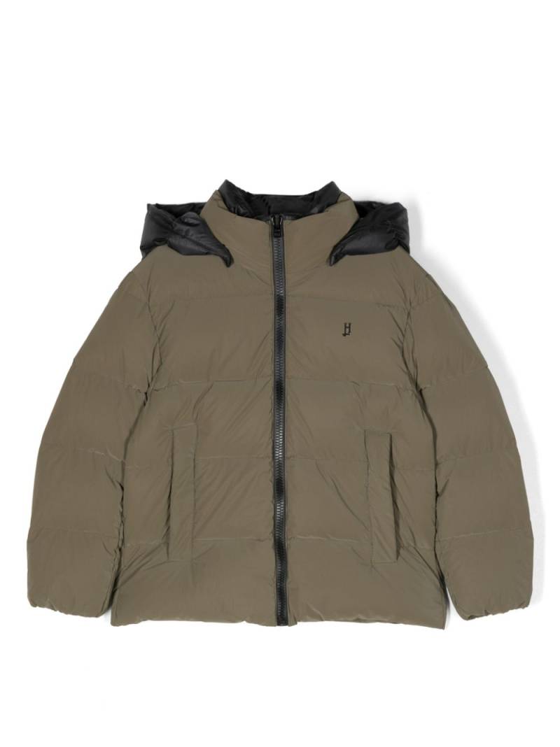 Herno Kids hooded padded jacket - Green von Herno Kids