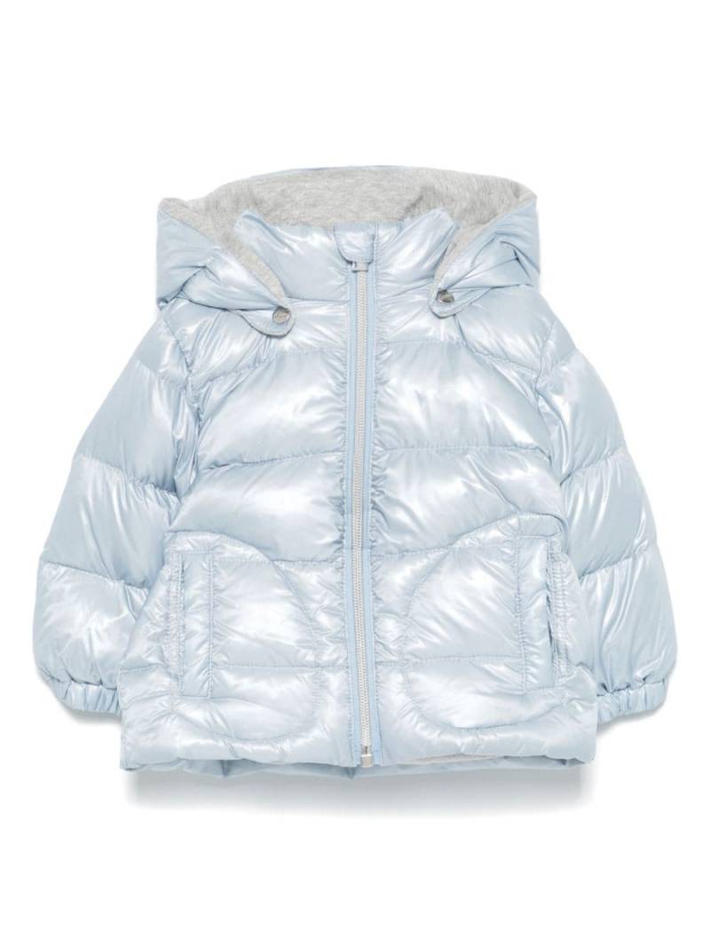 Herno Kids hooded puffer jacket - Blue von Herno Kids