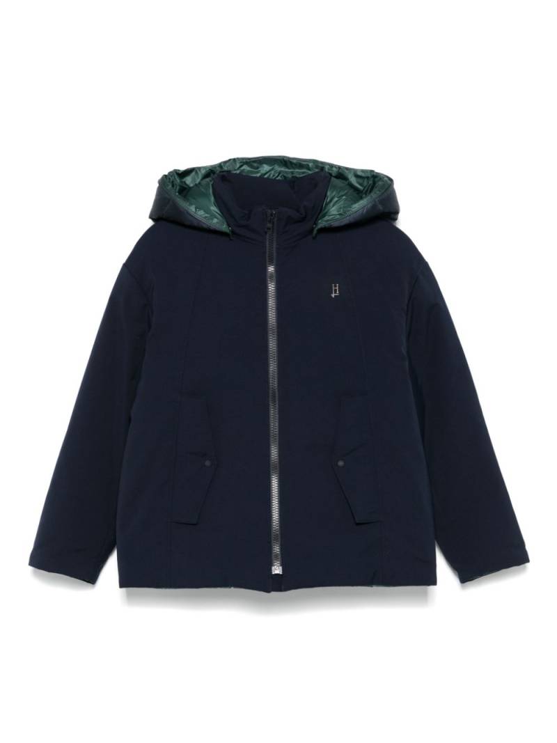 Herno Kids hooded puffer jacket - Blue von Herno Kids