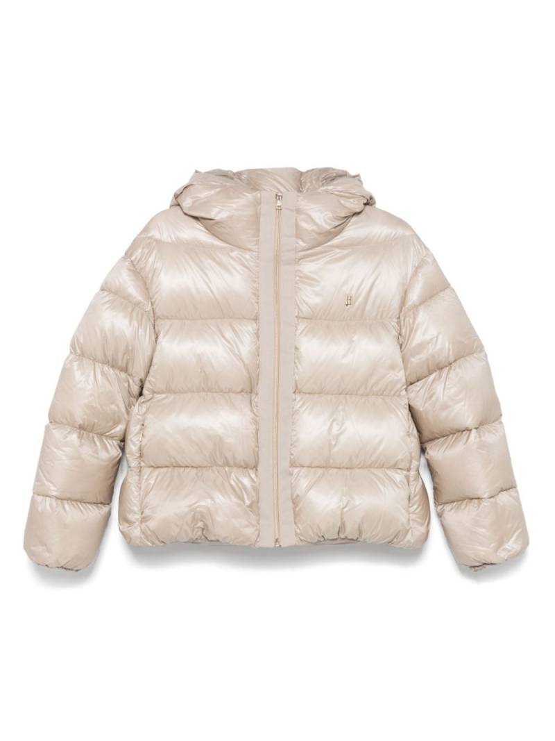 Herno Kids hooded puffer jacket - Neutrals von Herno Kids