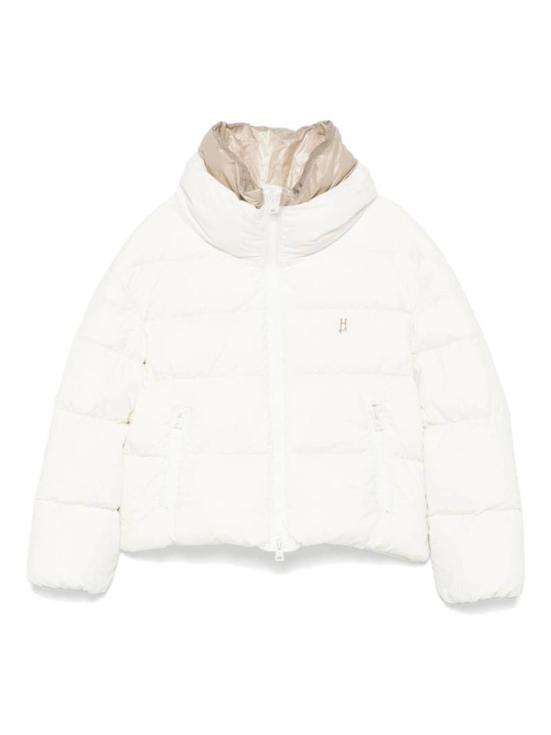 Herno Kids logo plaque jacket - White von Herno Kids