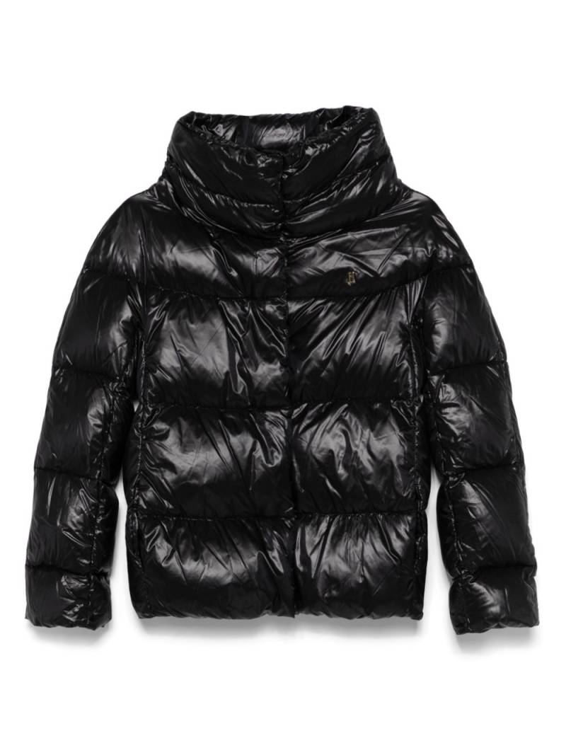 Herno Kids logo-plaque puffer jacket - Black von Herno Kids