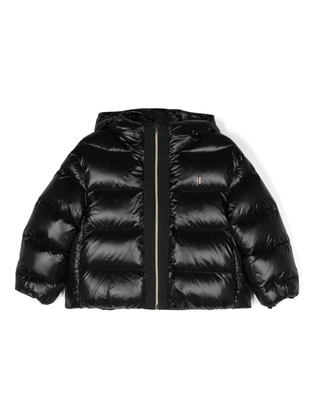 Herno Kids logo-plaque puffer jacket - Black von Herno Kids