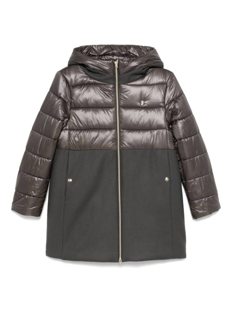 Herno Kids panelled coat - Grey von Herno Kids