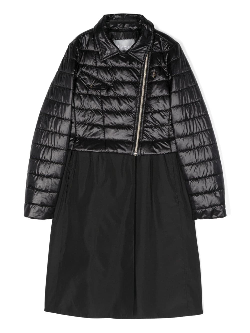 Herno Kids panelled-design coat - Black von Herno Kids
