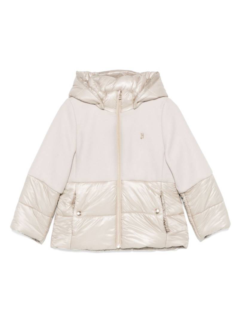 Herno Kids panelled puffer jacket - Neutrals von Herno Kids