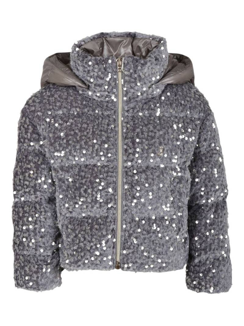 Herno Kids sequin-embellished jacket - Grey von Herno Kids