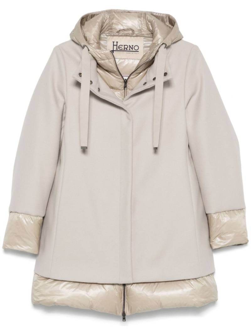 Herno A-line lightweight coat - Neutrals von Herno