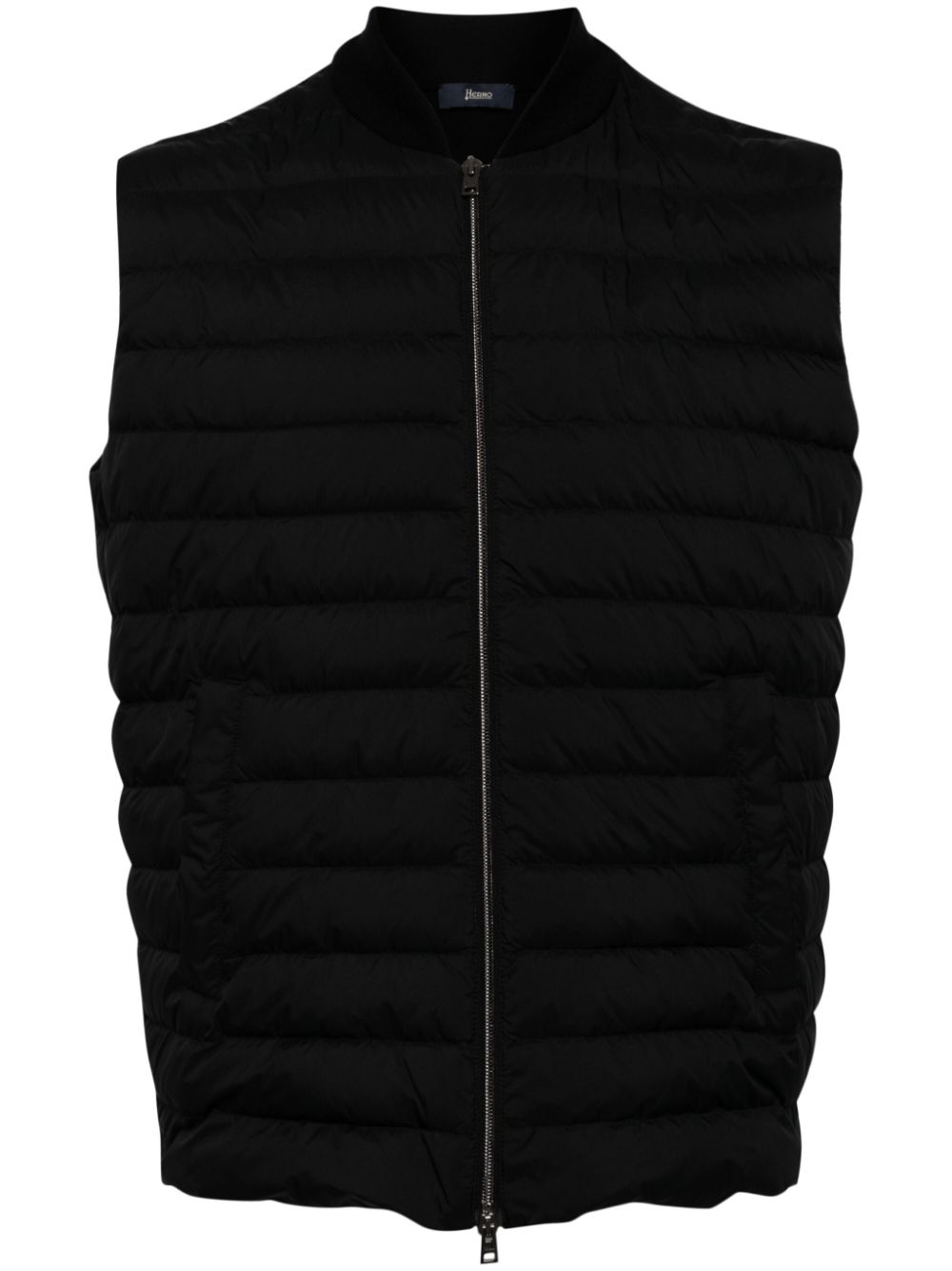 Herno Ecoage zip-up down gilet - Black von Herno