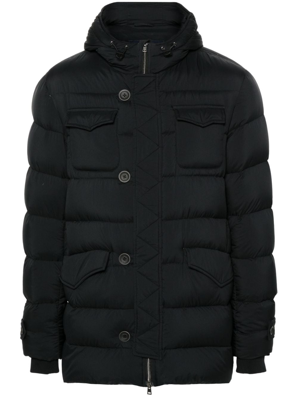 Herno L'eskimo hooded puffer jacket - Black von Herno