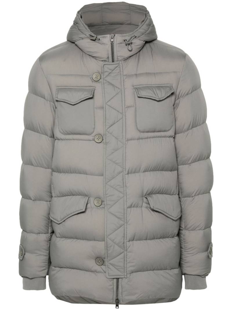 Herno L'eskimo hooded puffer jacket - Grey von Herno