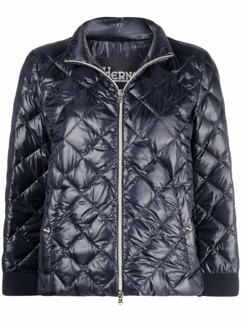 Herno Ultralight diamond-quilted jacket - Blue von Herno