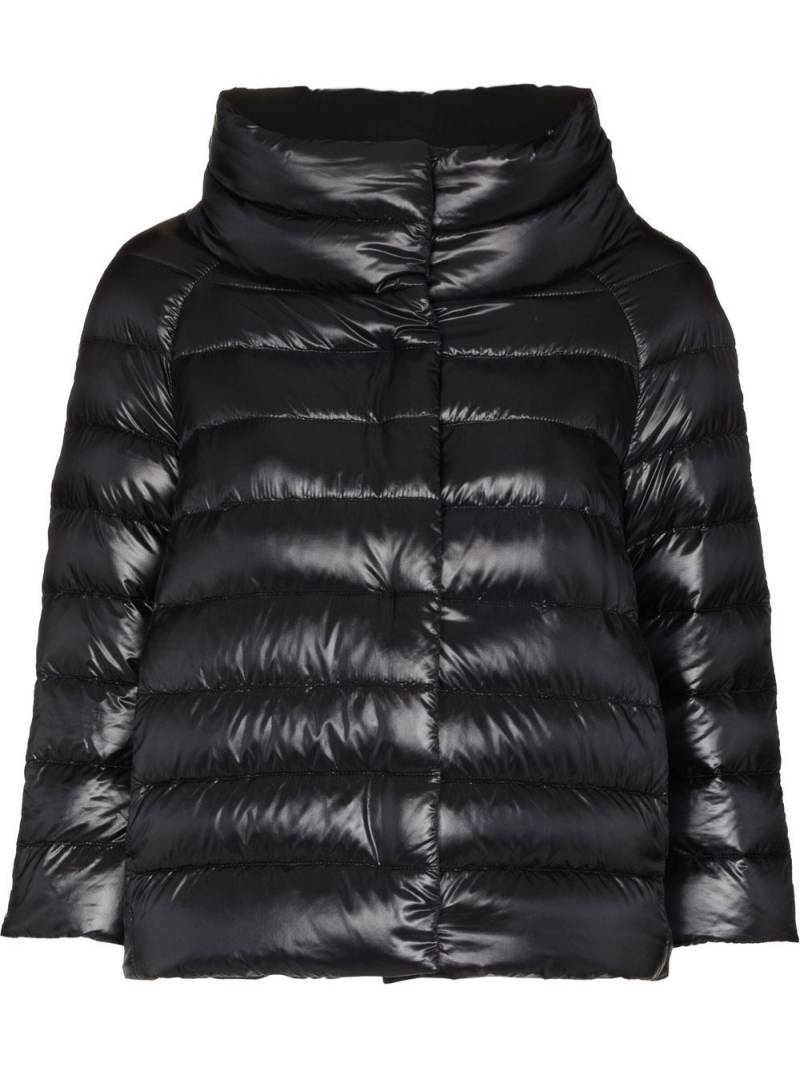 Herno Ultralight quilted high-shine puffer jacket - Black von Herno