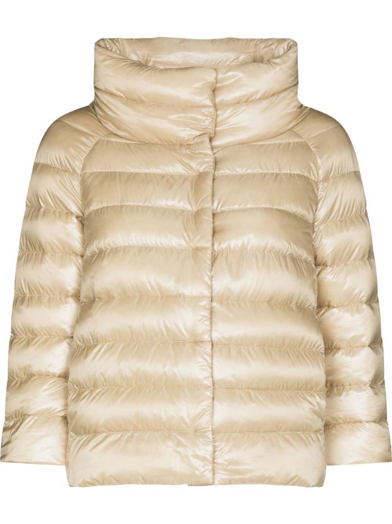 Herno Ultralight quilted high-shine puffer jacket - Neutrals von Herno