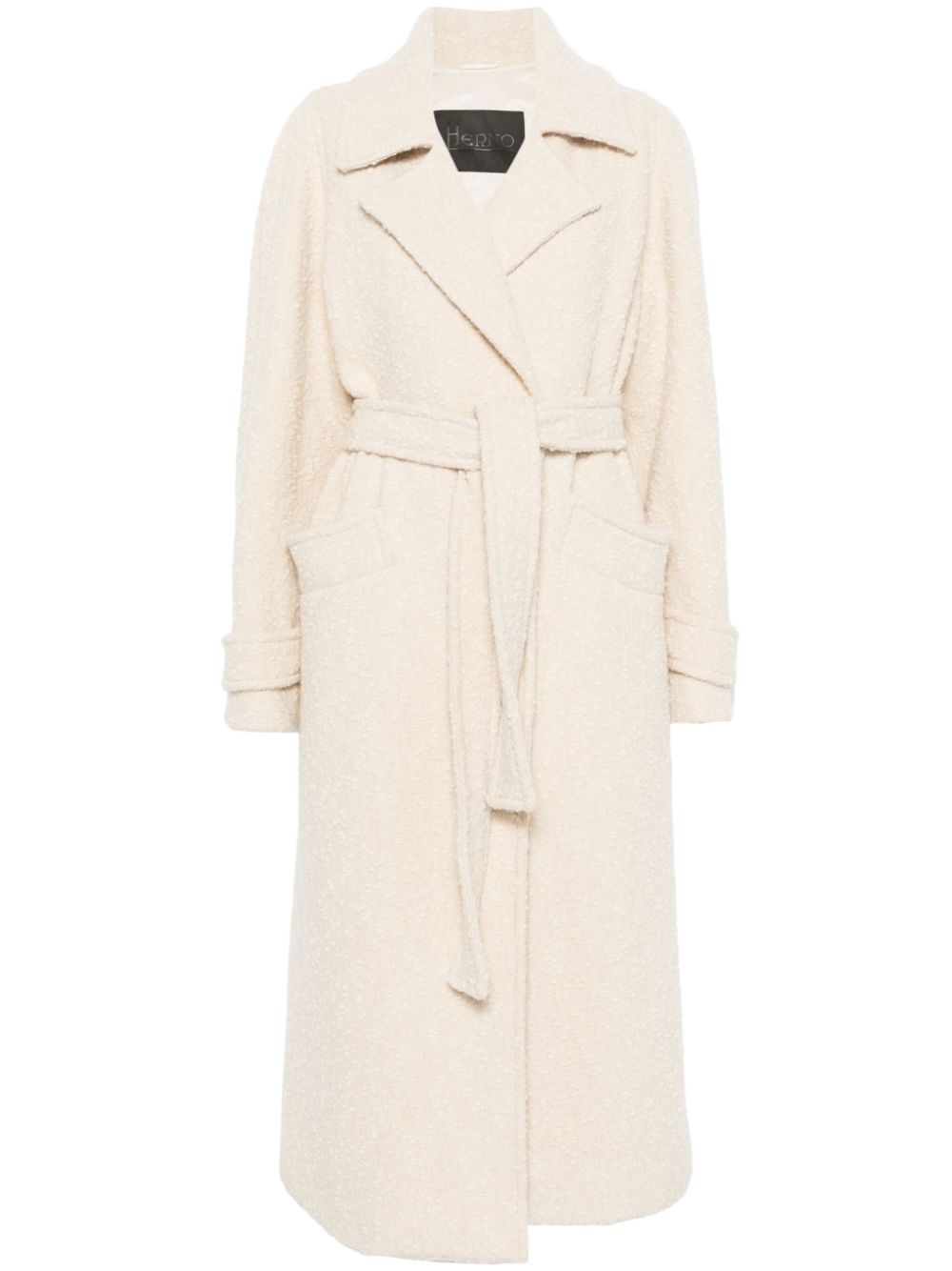 Herno bouclé coat - Neutrals von Herno