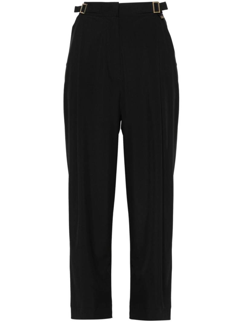 Herno buckle-detailed straight trousers - Black von Herno