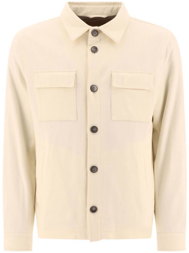 Herno button-up shirt jacket - White von Herno