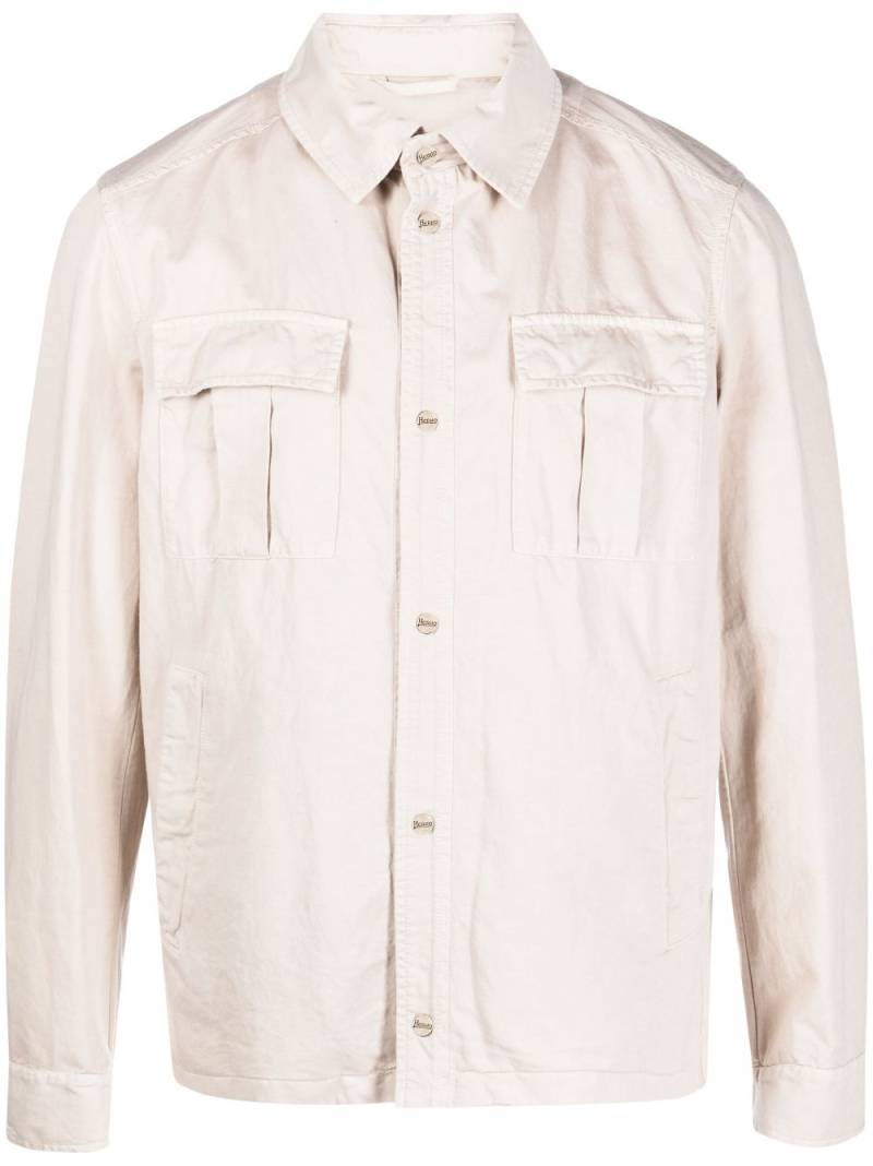 Herno chest-pockets shirt - Neutrals von Herno