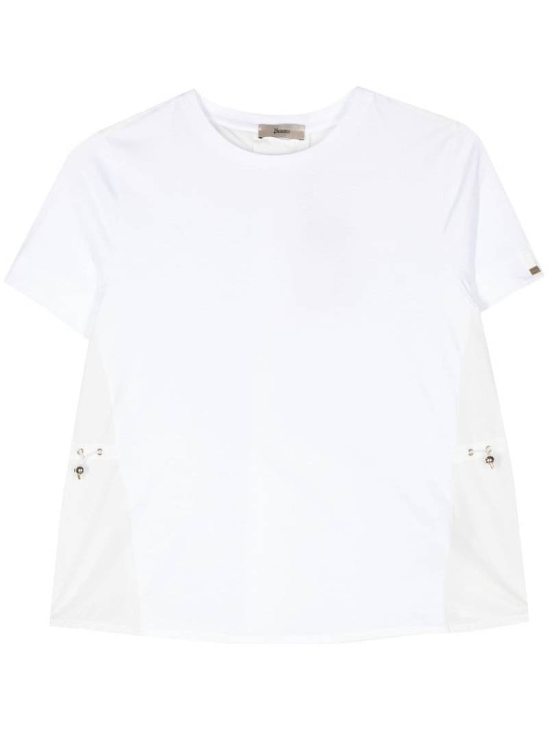 Herno contrast-panel T-shirt - White von Herno