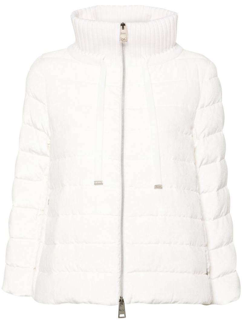 Herno corduroy puffer jacket - White von Herno